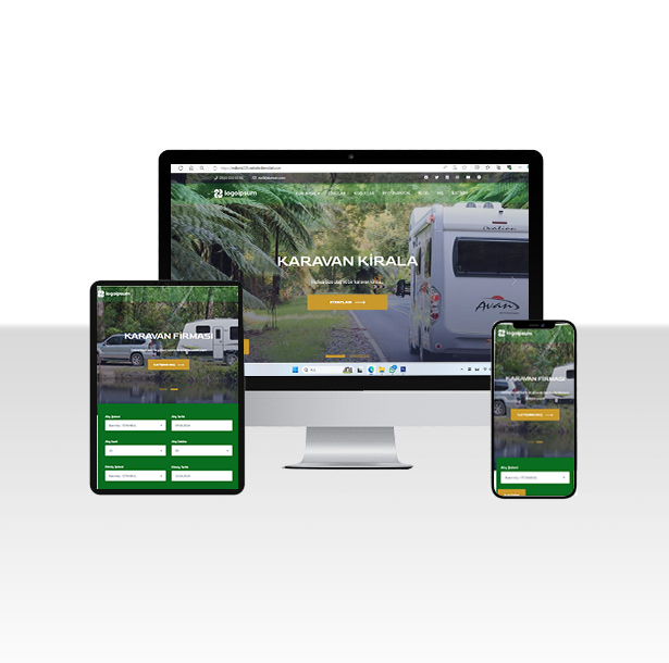Karavan Kiralama Şirketi Web Sitesi Paketi - Kamping