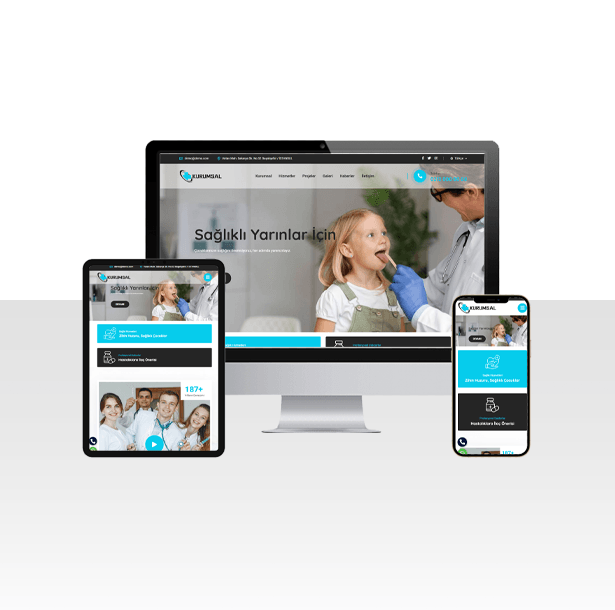 Çocuk Doktor / Muayene Web Sitesi Paketi - Doddo