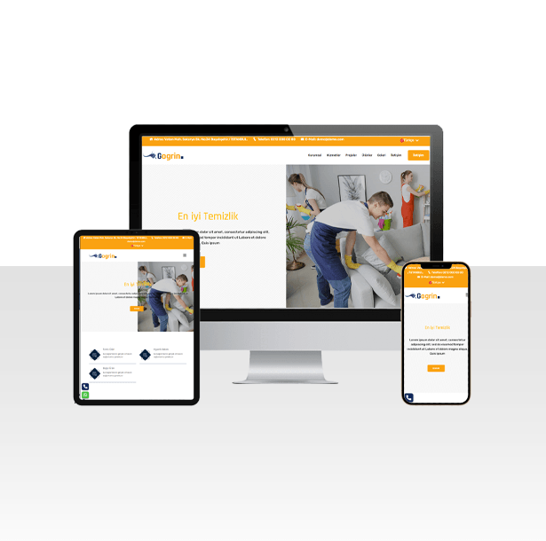 Halı , Koltuk ve Ev Temizliği Web Sitesi Paketi - Find