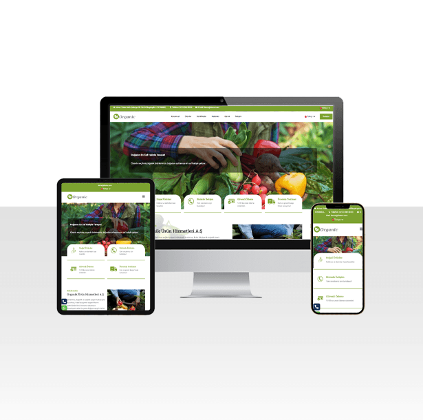 Tarım ve Organik Ürün Üretim Tesisi Web Paketi - Bahçe