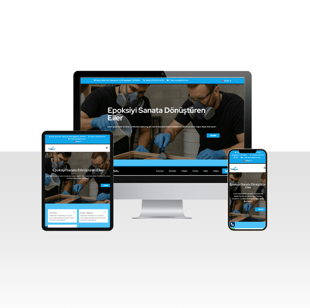 Epoksi İmalatı ve Satışı Web Sitesi Paketi - Stera