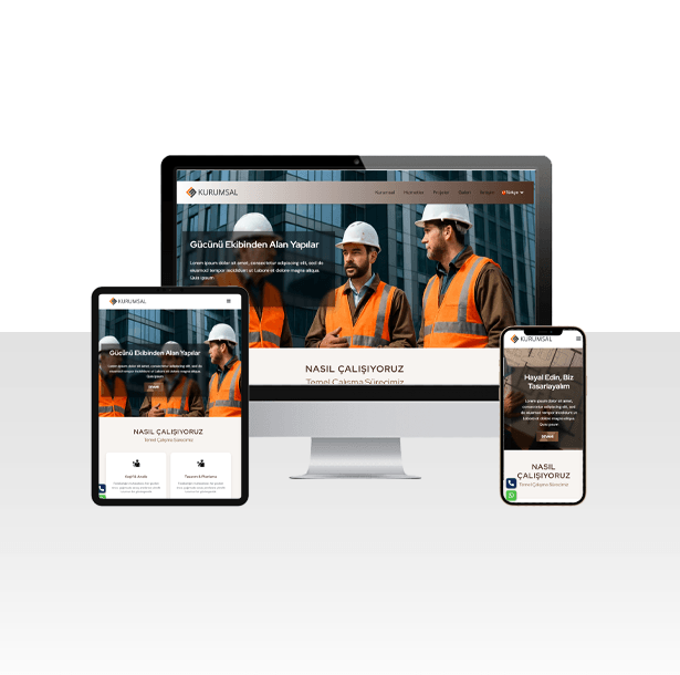 Mimar ve İnşaat Firmalarına Özel Hazır Web Sitesi - Pastel