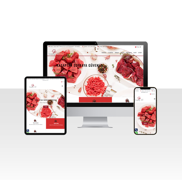 Kasap Dükkanı İçin Hazır Web Sitesi Paketi - Pirzola