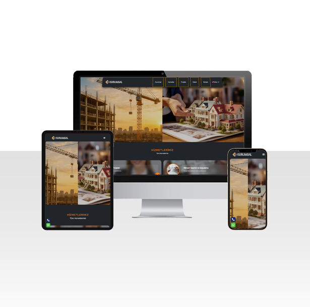 Mimarlık ve İnşaat Şirketi Web Sitesi Paketi - Aydın