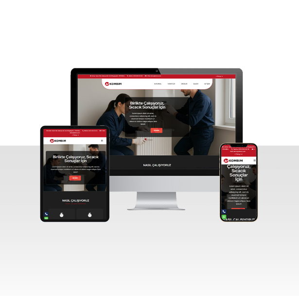 Kombi Tamir ve Servis Web Sitesi Paketi - Çorum