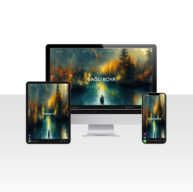 Ressam ve Yağlı Boya Sanatı Web Sitesi Paketi - Isparta