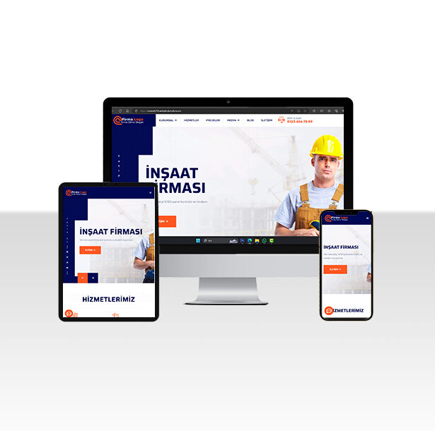 Kurumsal - İnşaat Web Sitesi Paketi