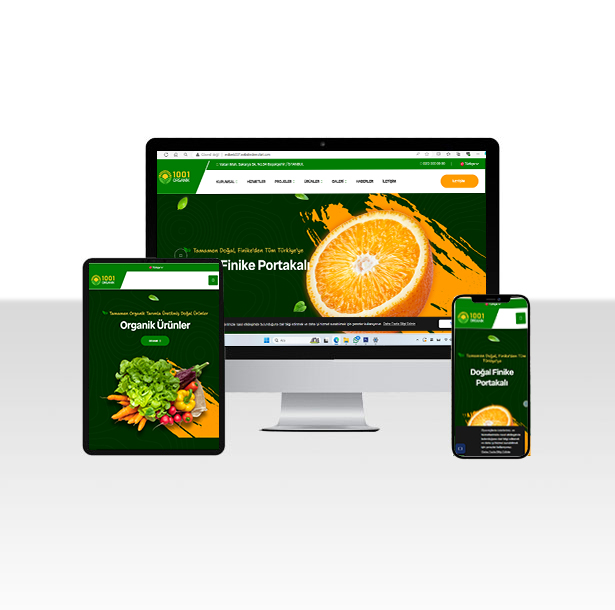 Organik Sebze Meyve Üretimi Web Sitesi Paketi - Portakal