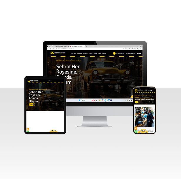 Hazır Taksici ve Taksi Durağı Web Sitesi Paketi - Conexi