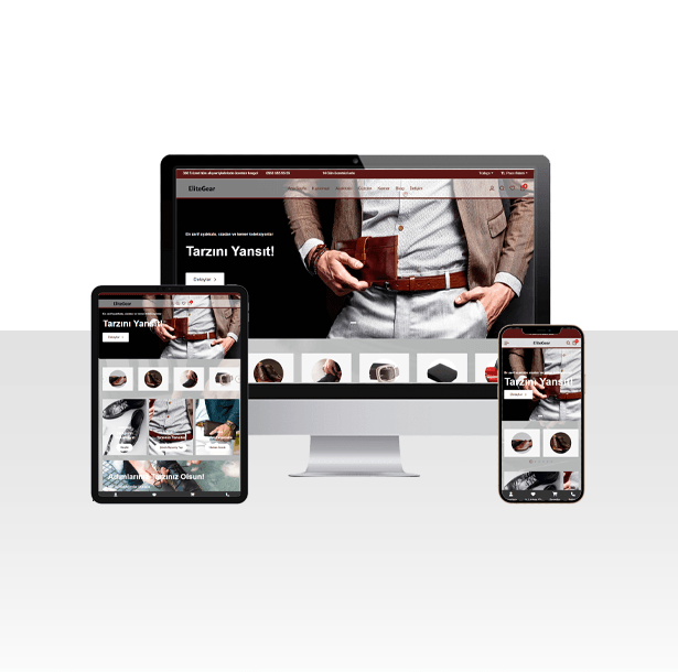 E-Ticaret Erkek Aksesuar Satışı Web Sitesi - EliteGear