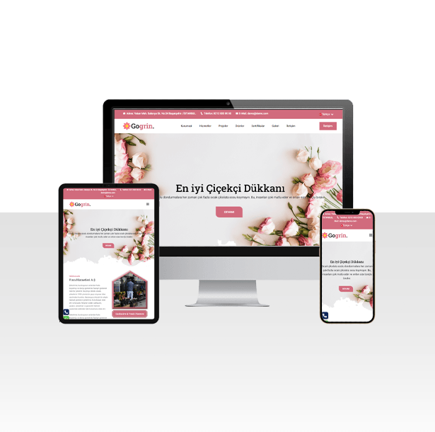 Çiçek Mağazası Hazır Web Sitesi Paketi - Buket