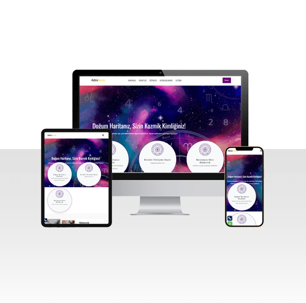 Astrolog ve Danışmanlık Hizmetleri Web Sitesi Paketi - Astro