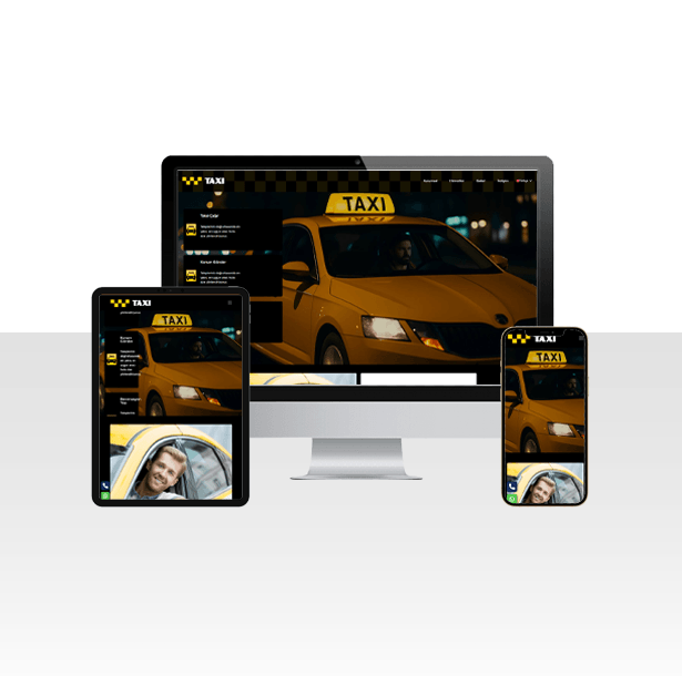 Taksici ve Taksi Durağı İçin Web Sitesi Paketi - TAXI