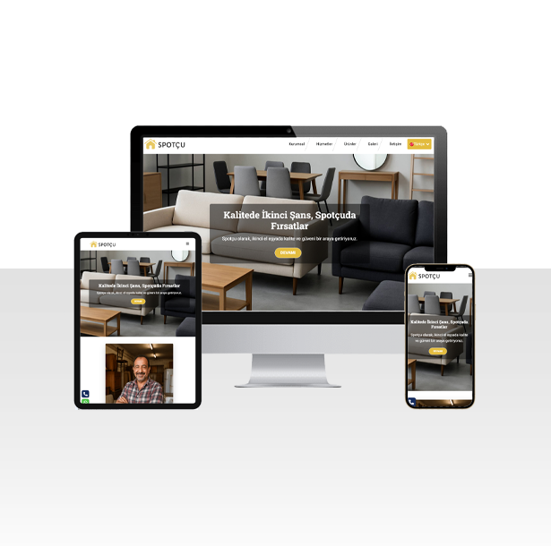 Spotçu ve İkinci El Dükkanı Web Sitesi Paketi - Antika