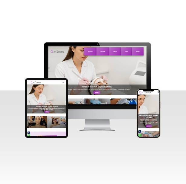 Güzellik ve Estetik Hazır Web Sitesi Paketi - Bayburt