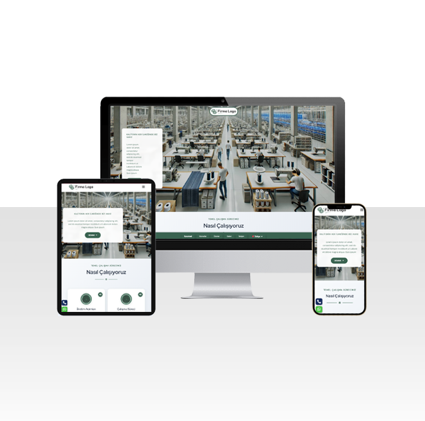 Kumaş ve İplik Fabrikası Web Sitesi Paketi - Bolu