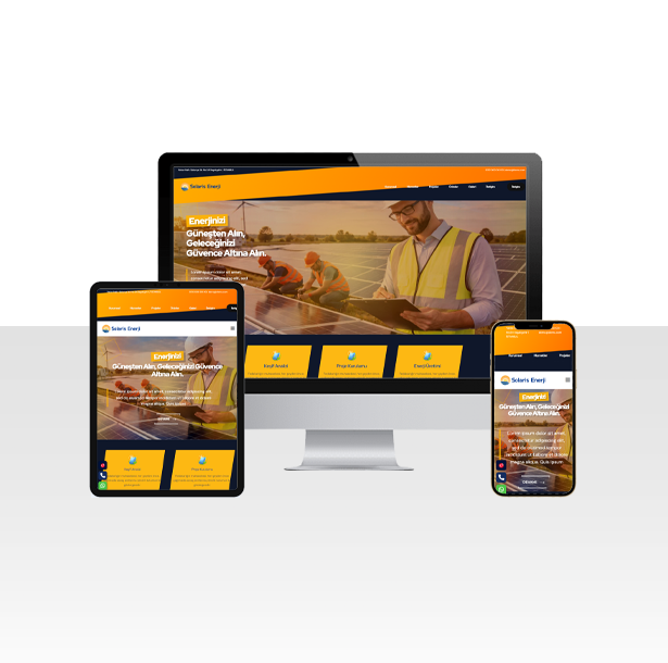 Güneş Enerjisi ve Solar Firması Web Sitesi Paketi - Konya